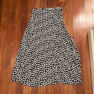 Zara polka dot midi skirt size M